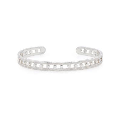 Open Circle Stacking Cuff - Silver